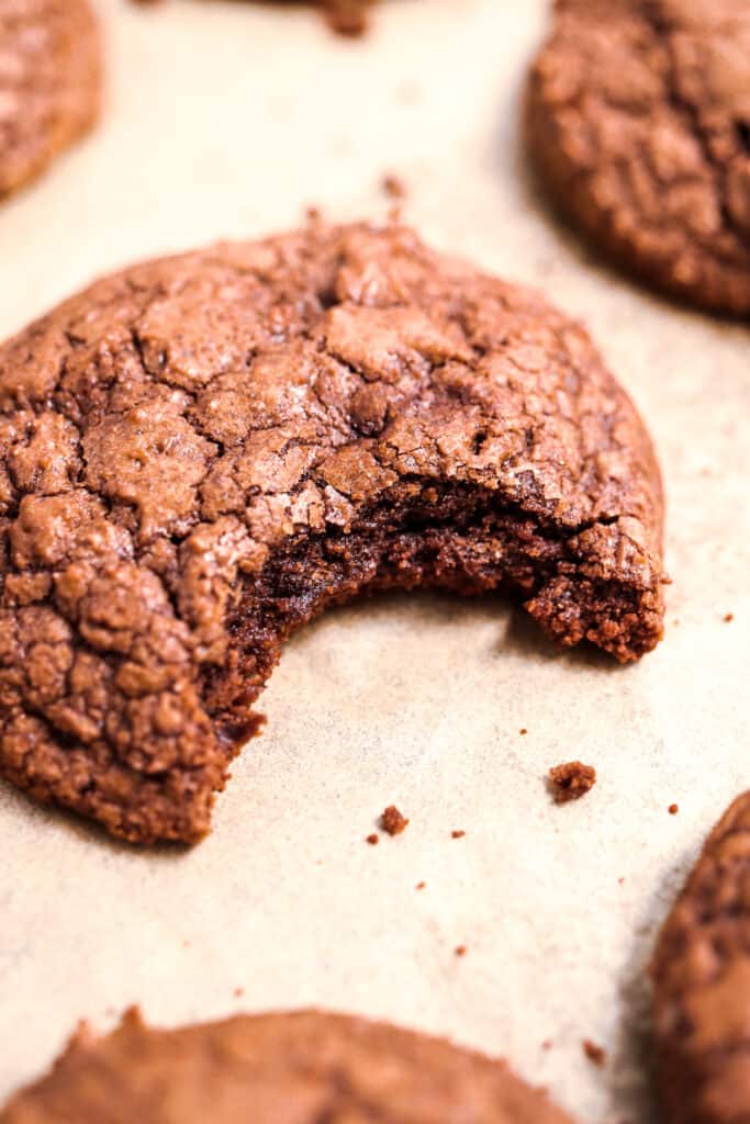 chocolate brownie cookie, fudgy brownie cookies