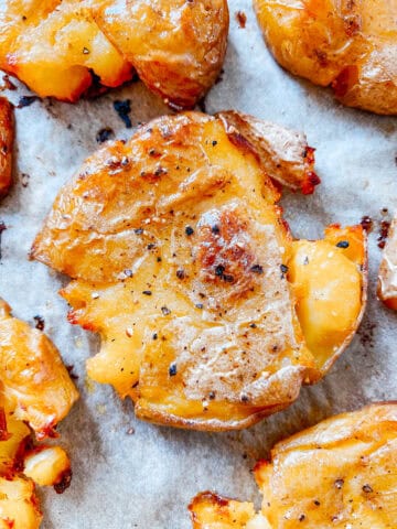 crispy smashed potatoes