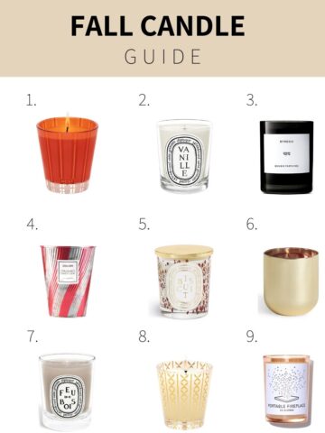 fall candle guide