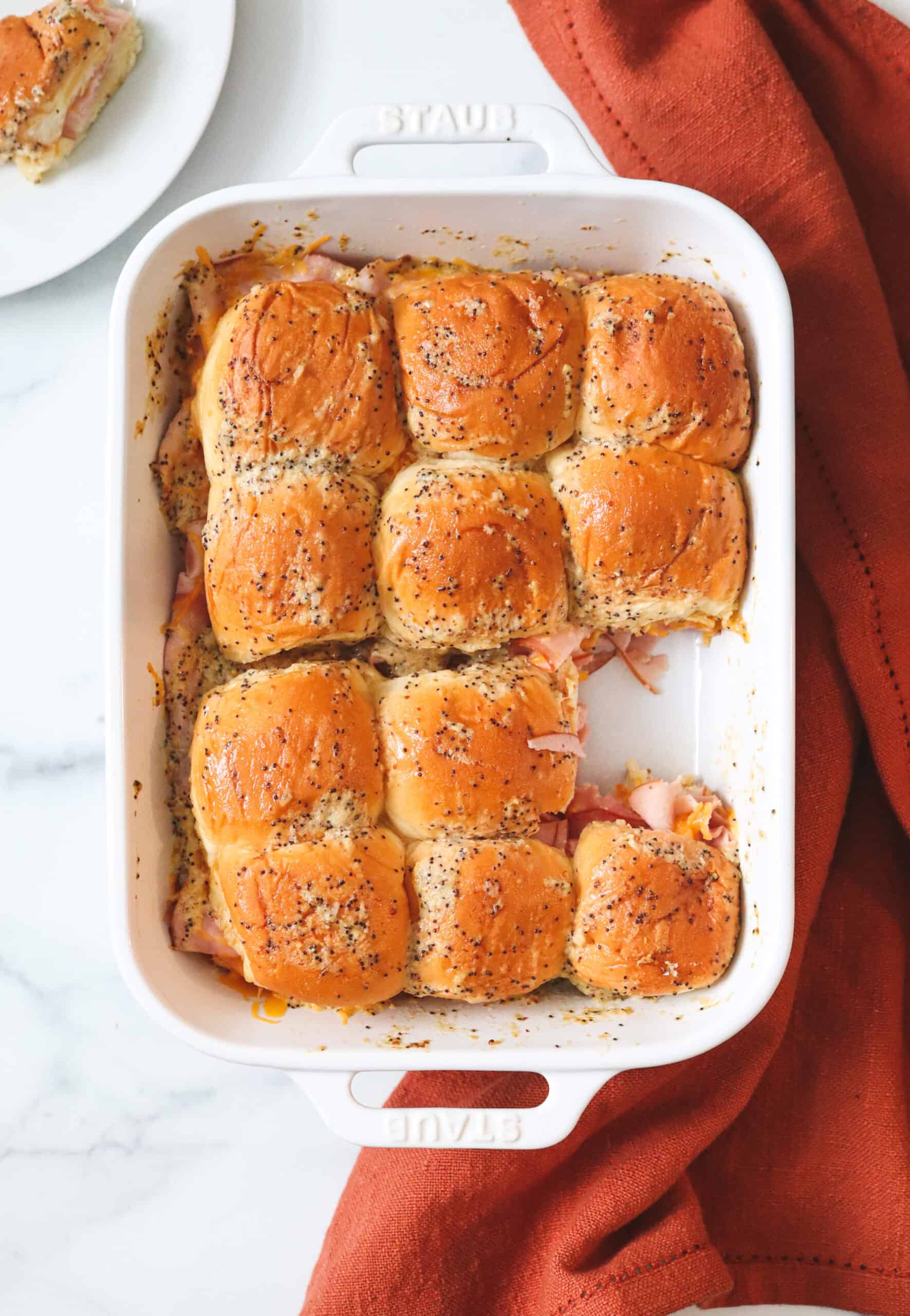 Honey Mustard Ham and Cheese Sliders Leslie Eats