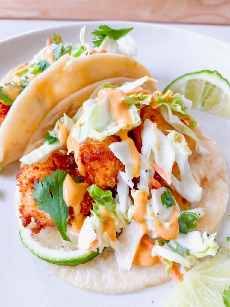 coconut shrimp taco