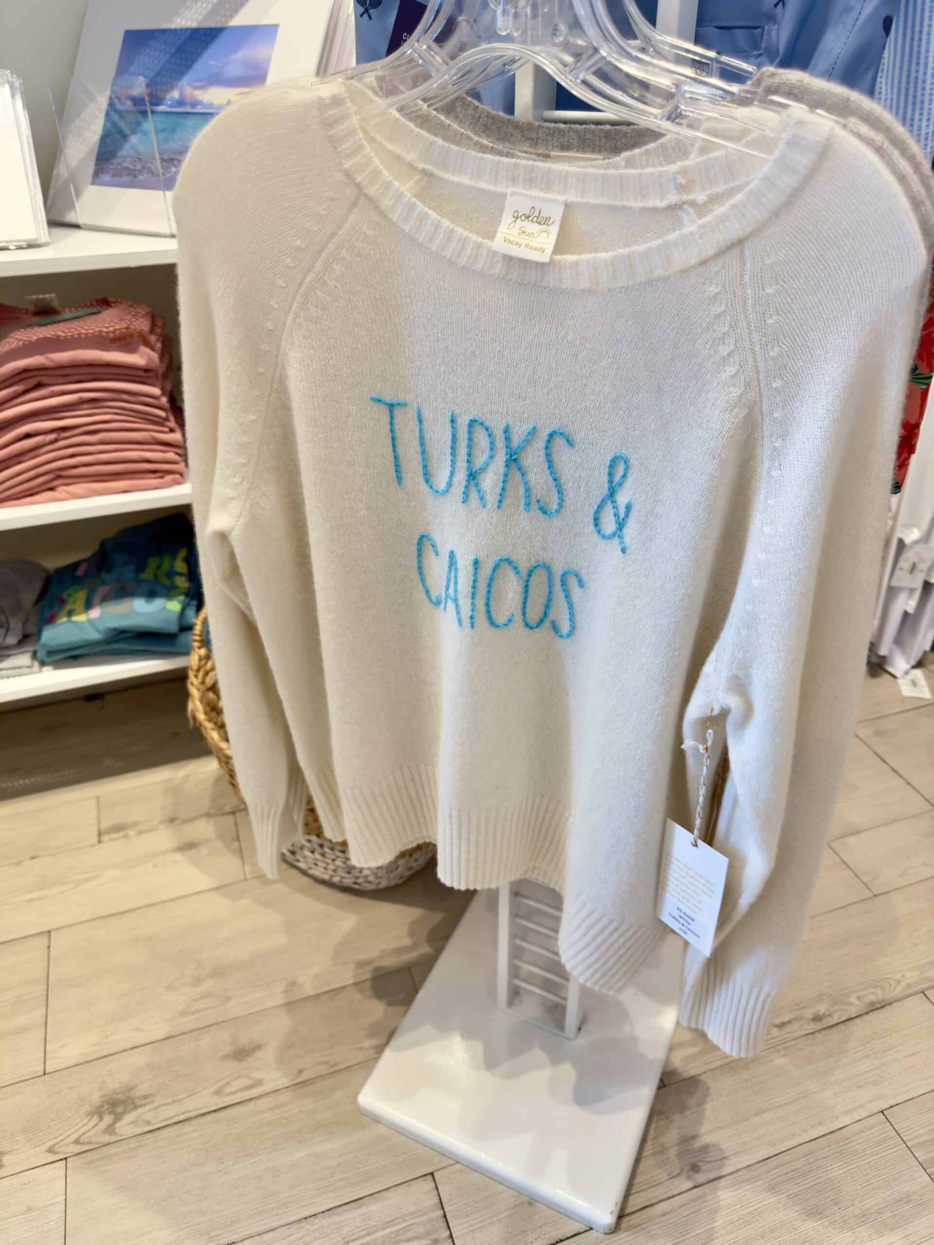turks and caicos sweater